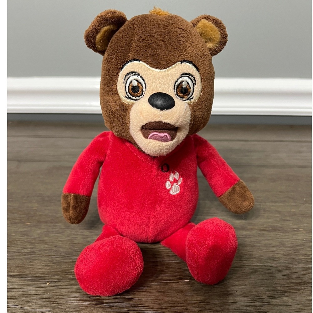 Brinley Bear Plush Stuffed Animal Red Pajamas Sleepy Time Pal Brown Bear  Toy